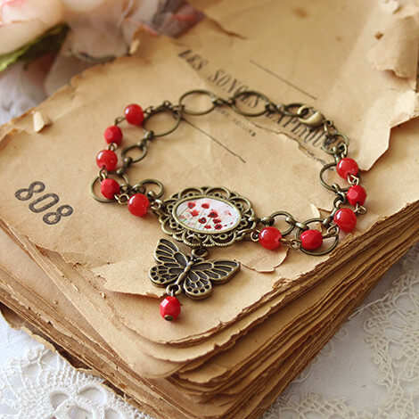 Poppies Bracelet by MinaSmoke