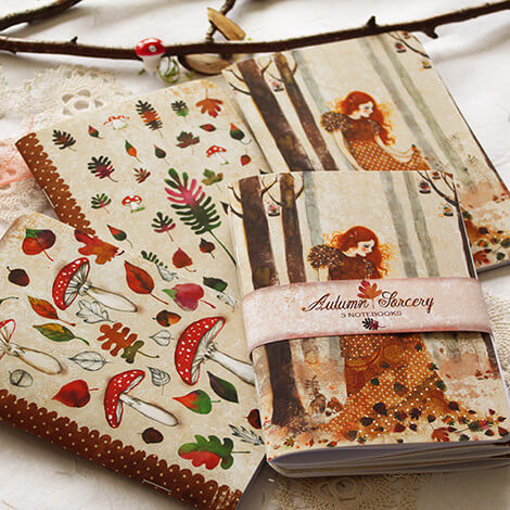 Autumn Sorcery Notebook Set — MinaSmoke