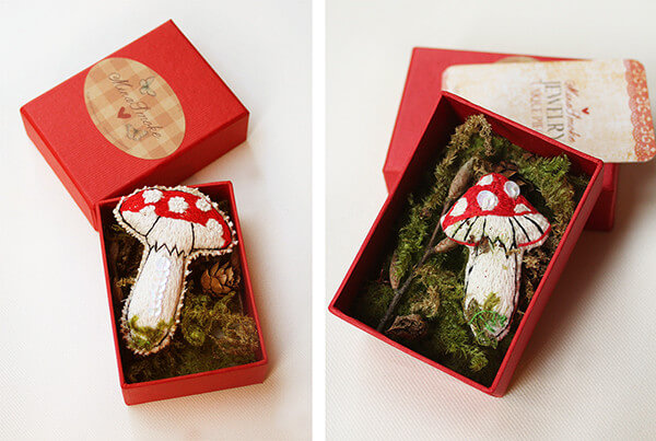 Embroidered mushroom — MinaSmoke