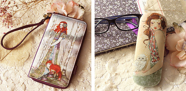 “Willow” Glasses Case and Wallet (Santoro) — MinaSmoke