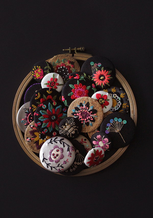 Flora collection embroideries — MinaSmoke
